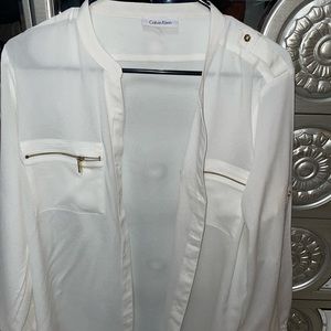 Calvin Klein white blouse